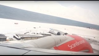 Amazing Longyearbyen LYR takeoff  SAS B737800 [upl. by Ottilie]