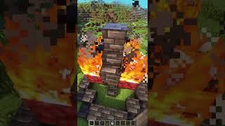 Minecraft Fireflow Fountain🔥 My Ordinary Life minecraft shorts [upl. by Yenruogis322]