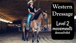 Western Dressage Level 2 movements demonstrated [upl. by Africah]