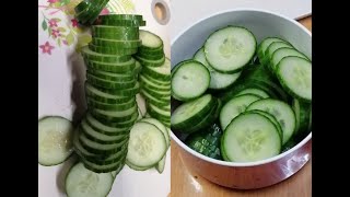 ASMR Cutting Cucumber 🥒 Cucumis sativus [upl. by Rieger407]