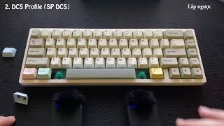 2 Comparing the Spacebar Sound of Cherry DCS and SA profiles [upl. by Theola]