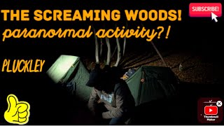 Haunted Halloween wild camp Pluckley the screaming woods Was there something with us [upl. by Naitsirc]