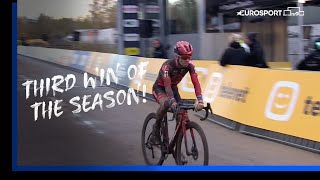 THIRD WIN OF THE SEASON 🥳  Mens Cyclo Cross Superprestige  Eurosport Highlights [upl. by Coster]