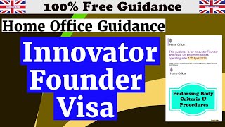 Innovator Visa Home Office Guidance [upl. by Cummine]