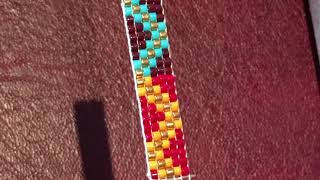 How to finish a bead loom project without cutting off its strings  faster version [upl. by Latty]