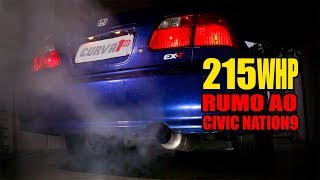 A primeira viagem do Civic Turbo Civic Nation 9 CURVA1 [upl. by Dumah576]