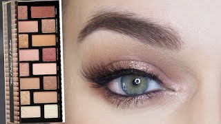 Born This Way Palette Eyeshadow Tutorial EASY Rose Gold Halo [upl. by Hildy440]