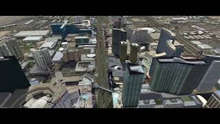 FlyTampa Las Vegas strip from above with Prepar3D v5 [upl. by Esyli204]