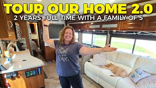 FULL RV Home Tour  Family of 5 in a Motorhome [upl. by Yliab]