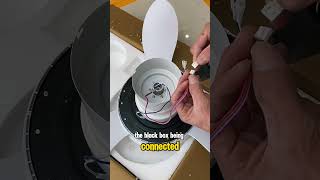 Installing a ceiling fan with LED lights for an apartment [upl. by Naillimxam]