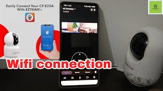 CP PLUS wifi camera mobile connection CP plus camera Ezykam  cpplus ezycam [upl. by Pincas]