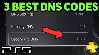 PS5 THE BEST 3 DNS CODES Easy New [upl. by Ayotal]