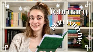 february plan with me  reading journal [upl. by Akiehsal]