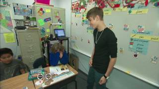 Justin Bieber Surprises a Classroom [upl. by Tremain]