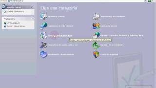 Windows XP  Desinstalar programas desde el panel de control  Agregar o Quitar programas [upl. by Pollerd]