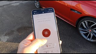 Jaguar App Incontrol remote app [upl. by Adlaremse155]