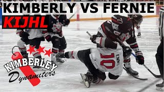 Kimberly Dynamiters vs Fernie Ghostriders KIJHL Hockey Sept 27 2024 [upl. by Eedak]