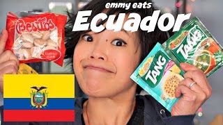 Emmy Eats Ecuador  tasting Ecuadorean treats [upl. by Townsend]