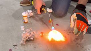 Thermoset vs Thermoplastic Torch Experiment [upl. by Naehs]