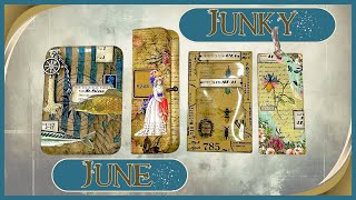 JUNKY JUNE TRASH TO TREASURE  PACKAGING INTO EPHEMERA  NAPKIN DECOUPAGE papercraft junkjournal [upl. by Arratahs]