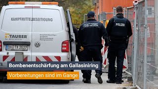 FULDA Vorbereitungen zur Bombenentschärfung am Gallasiniring [upl. by Ihc]