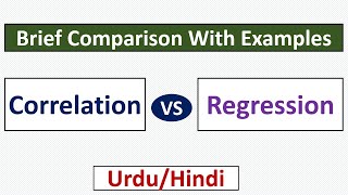 Correlation vs RegressionA Brief ComparisonUrduHindi [upl. by Irpac]