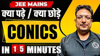 Complete CONICS in just 15 MINUTES  JEE Main 2024 [upl. by Adnar]