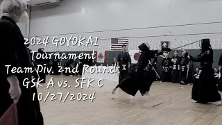 2024 GOYOKAI Tournament Team Div 2nd round GSK A vs SFK C 10272024 [upl. by Akihsat522]