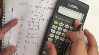 How to find the mean median mode standard deviation and variance [upl. by Cutter]