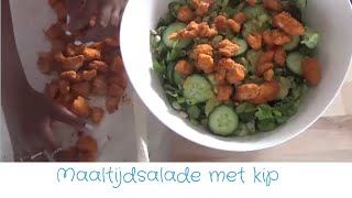 Recept 4 Maaltijdsalade met kip [upl. by Naillimxam]