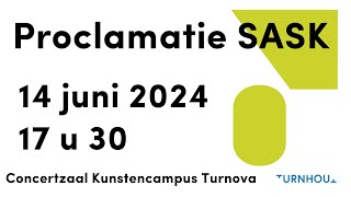 Proclamatie SASK 14 juni 2024 [upl. by Adamina]