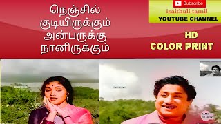 OLD TAMIL COLORIZED  NENJIL KUDIYIRUKKUM  நெஞ்சில் குடியிருக்கும்  IRUMBU THIRAI  1960 [upl. by Holmen259]