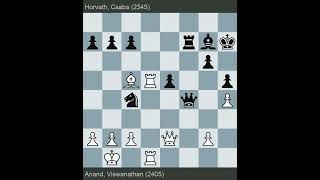 Oakham YM 1986  Anand vs Horvath  Round 8 [upl. by Elohc]