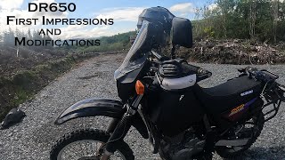 DR650 First Impressions and Modifications [upl. by Holub]