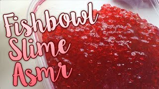 Crunchy Fishbowl Slime ASMR  slimebun [upl. by Nylla]