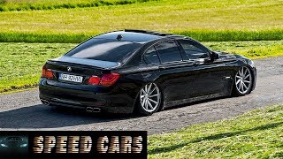 BMW 7 Series F01 Brutal Acceleration Burnout And Exhaust Sound [upl. by Alric624]