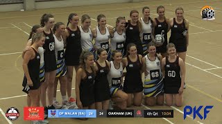 u19 International Netball  DF Malan High SA vs Oakham College UK [upl. by Gaston]