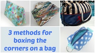 3 methods for boxing the corners on a bag [upl. by Airemaj681]