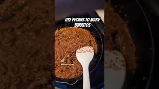 Make burritos using pecans with me Full receipe below vegan healthyfood [upl. by Breana]