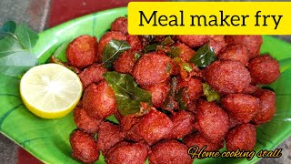 Meal maker fry in Tamil mealmakerrecipe mealmakerfry mealmakerpakkoda homecookingstall [upl. by Medwin]