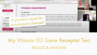 My Vitamin D3 Gene Receptor Test  Results amp Analysis [upl. by Torrin]