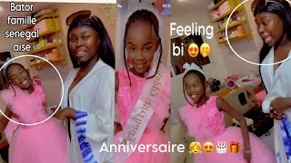 Anniversaire 🎂🎁👧  sokhna bator famille senegalaise [upl. by Fantasia]