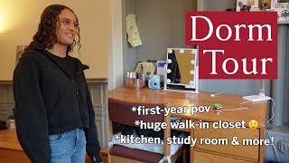 Harvard Dorm Tour 🏠  FirstYear Harvard Student 2024 [upl. by Yentrok]