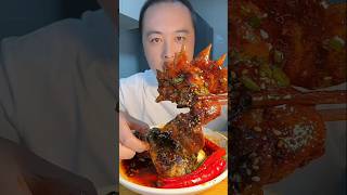 Delicious chicken head fish head daily mukbang short [upl. by Kristal]