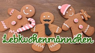 LEBKUCHENMÄNNCHEN BACKEN  Gingerbread Man Rezept Lebkuchenmann Adventskalender 21 [upl. by Eerak145]