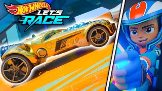 Coop usa o Track Builder para ajudar Spark e Mac 🎢 Hot Wheels Lets Race [upl. by Siclari]