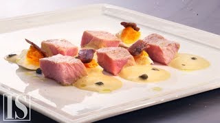 Vitello tonnato ricetta di Giancarlo Perbellini Concorso Acquadichef [upl. by Hymie325]