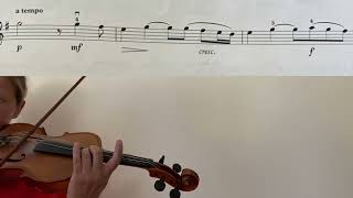 SRachmaninoff Vocalise violin tutorialclose upsheet musicaccompanimentplay along [upl. by Haim6]