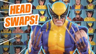 ASTONISHING Marvel Legends 85 Years Wolverine Review and Head Swaps [upl. by Mitchiner196]