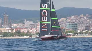 Cup Spy Highlights  INEOS Britannia  AC75  Day 13  May 17 2024  Barcelona [upl. by Huan295]